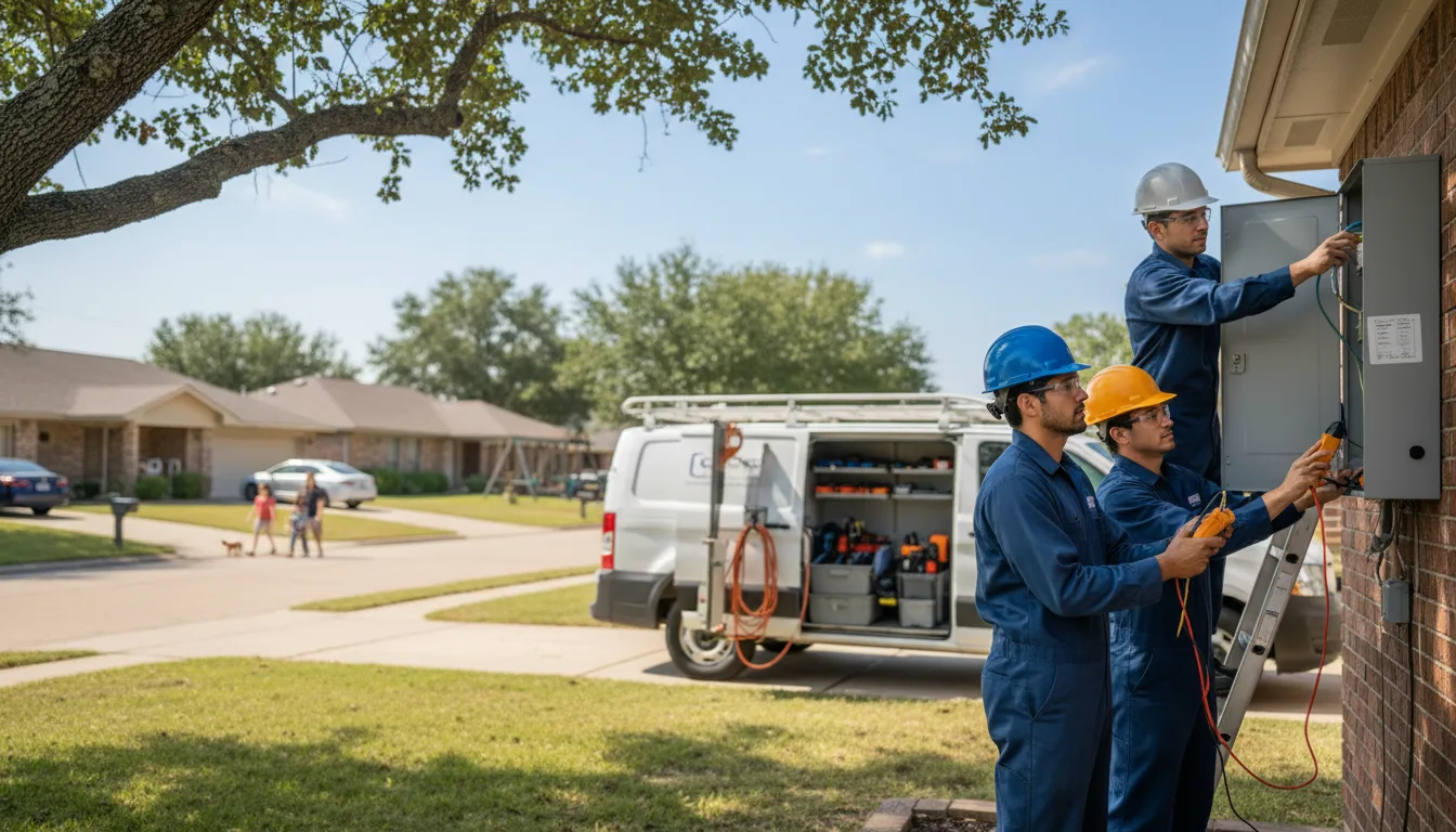 Certified electrician providing emergency electrical services in Butler, OK